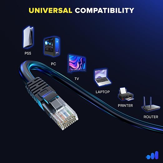 Maximm Cat 6 Ethernet Cable - 8 ft - High-Speed LAN - Image 6