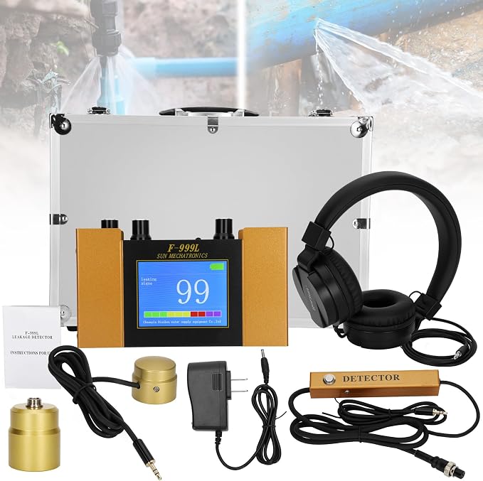 Underground Water Leak Detector, Water Pipe Leak Detector, Two Size Sensors by Unknown