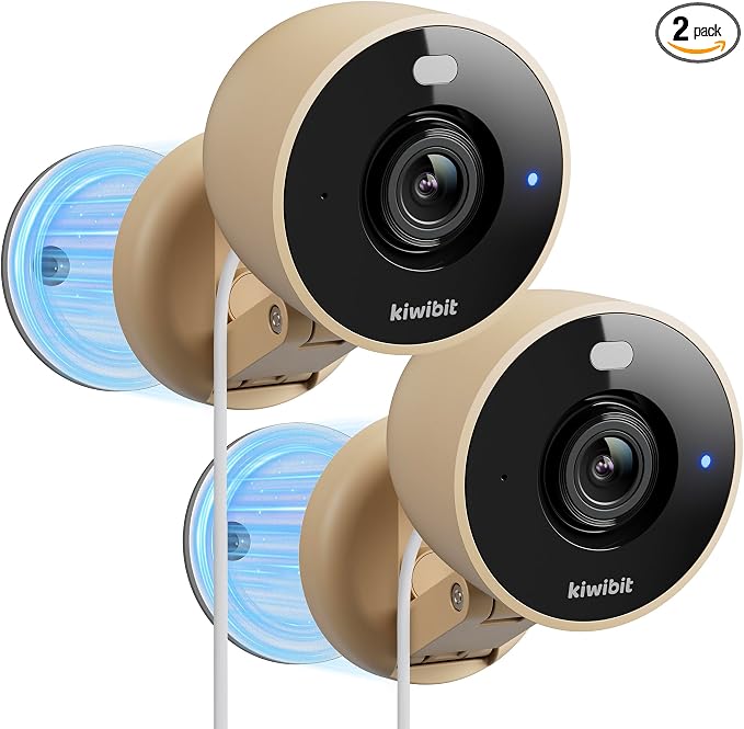 Kiwibit 2K Security Camera Indoor/Outdoor, Pet Camera, Baby Monitor, Magnetic by Kiwibit