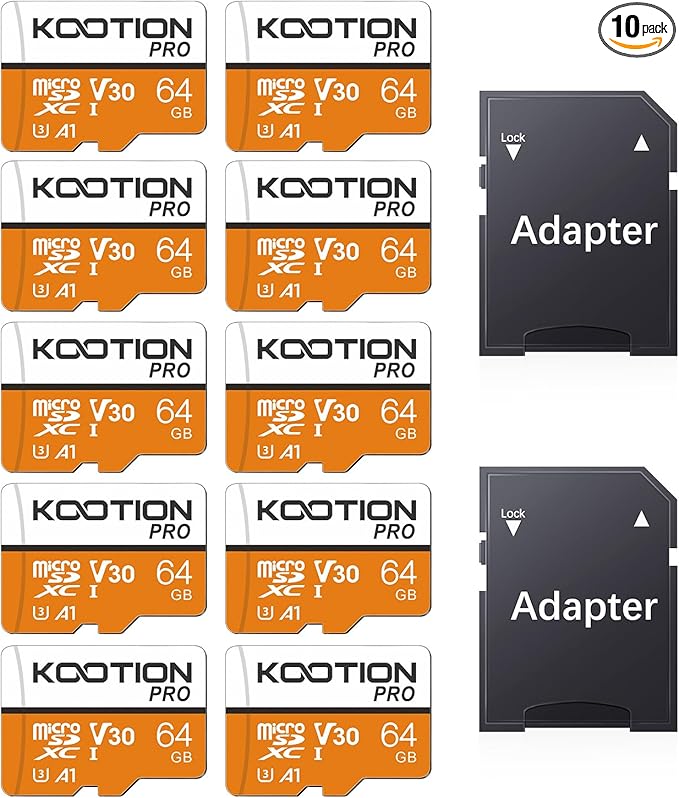 KOOTION 64GB Micro SD Card 10-Pack by KOOTION