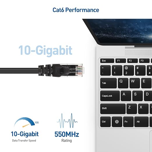 Cable Matters 10Gbps Snagless Cat 6 Ethernet Cable - 75ft - Image 2