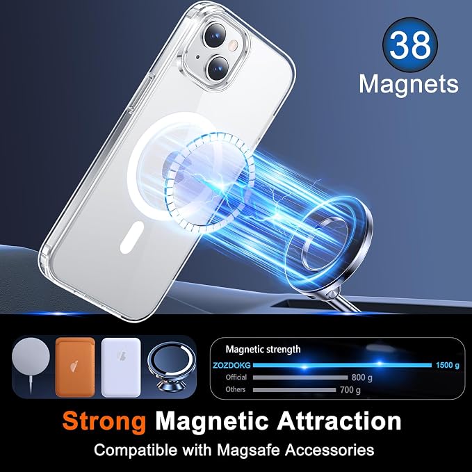 for iPhone 14 Case Clear with Privacy Screen Protector and Full Camera - Image 3