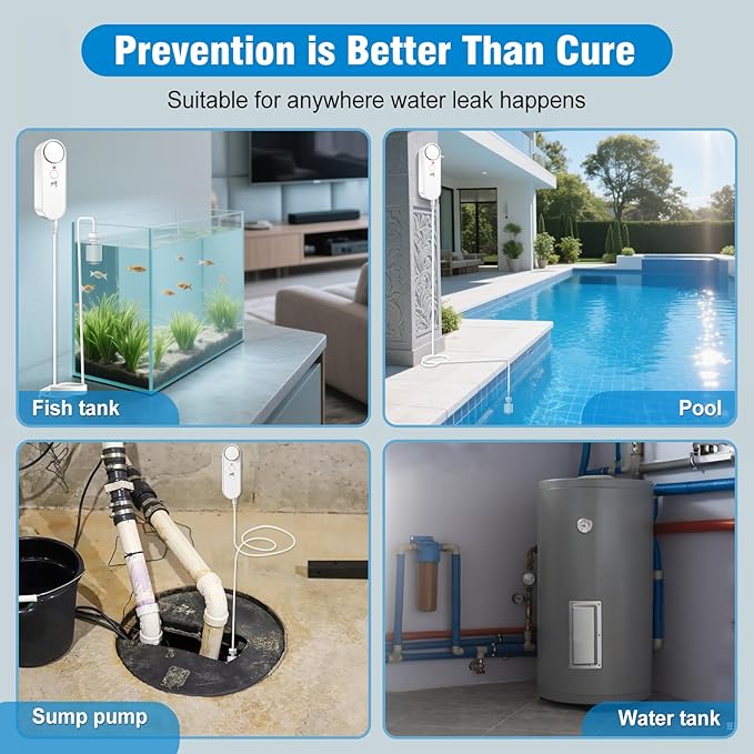 Daytech High / Low Water Level Sensor 100 dB Sump Pump Alarm, Water Level - Image 6