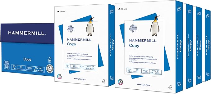 Hammermill Printer Paper, 20 lb Copy, 8.5 x 11-8 Ream by Hammermill