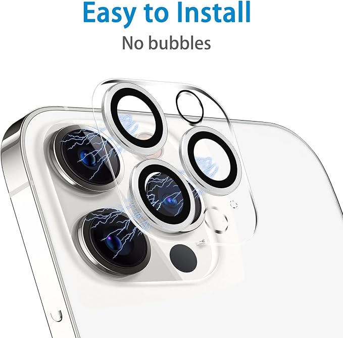 Dengduoduo 3 Pack Tempered Glass Camera Lens Protector - Image 6