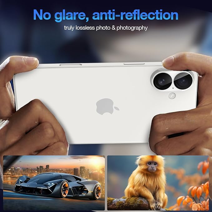 WHPXJY 2025 New Upgrade for 3 pack iPhone 17 Camera Lens Protector-Tempered - Image 4