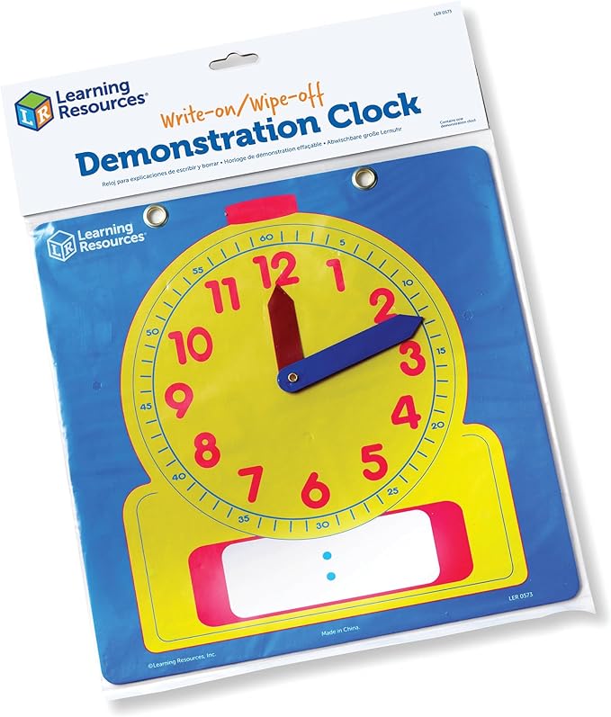 Learning Resources Write & Wipe Demonstration Clock by LearningResources
