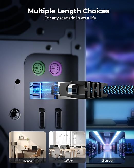 Cat8 Ethernet Cable 15 ft 1 Pack, High Speed 40Gbps 2000MHz, Compatible - Image 7