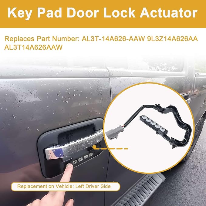 AL3Z-14A626-AAW Keyless Entry Wired Door Keypad Actuator Fit - Image 2