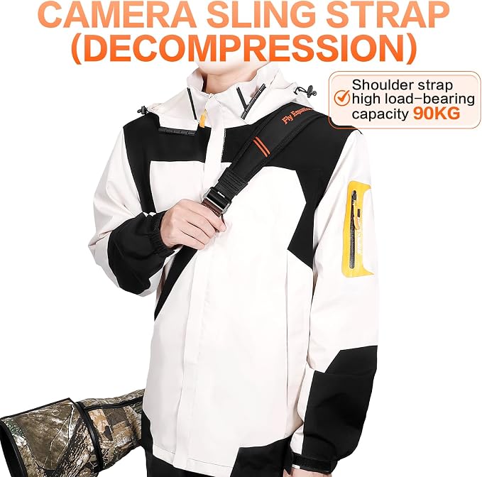 Camera Strap for Photographers, Adjustable Nylon Shoulder Strap - Image 2