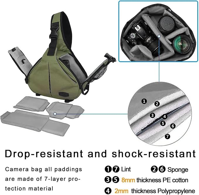 CADeN Camera Bag Sling Backpack Camera Case Waterproof - Image 8