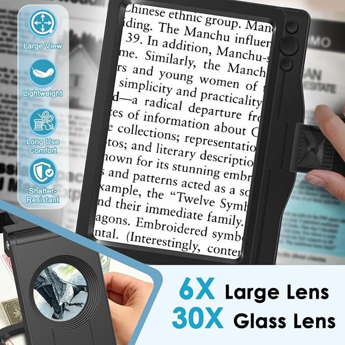30X 6X Rechargeable Magnifying Glass - Image 2