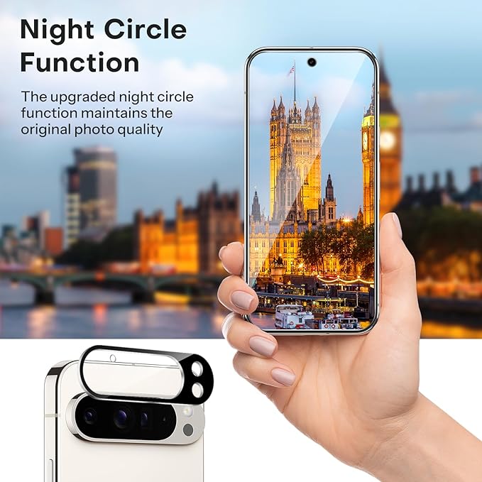 OMOTON for Google Pixel 9 Pro Screen Protector 6.3 inches, 3 Pack Tempered - Image 4