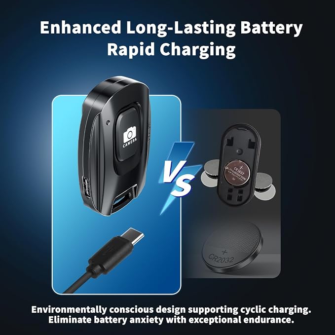MAIRAN 2 Pack Rechargeable Wireless Camera Remote Shutter - Image 2