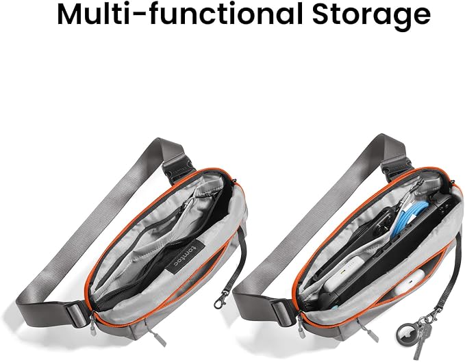 tomtoc Compact EDC Sling Bag 3L-10L, Minimalist Crossbody Bag Chest Shoulder - Image 4