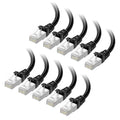 Cable Matters 10Gbps 10-Pack Snagless Shielded Cat 6A Ethernet Cable - 10ft by CableMatters