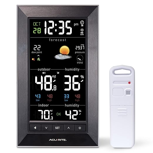AcuRite Digital Vertical Weather Forecaster, Reverse Color by AcuRite
