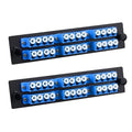 2-Pack LC/UPC Fiber Patch Panel, 6 Singlemode Blue 4 Channels LC Adapters by Duogaliaopticalfiberproduct