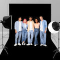 7x5FT Black Backdrop for Photography, High Density Polyester Fabric Background by Unknown