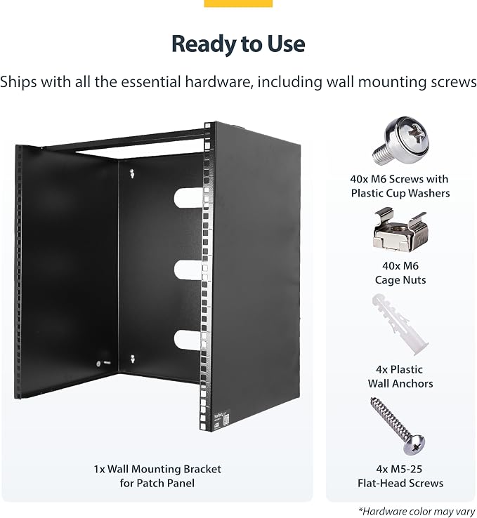 StarTech.com 10U Wall Mount Network Rack, 14 in Deep, IT Equipment, Network - Image 5