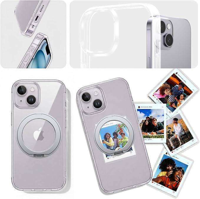toushion 3 in 1 for iPhone 14 Case Stand |Build in Kickstand, Screen Protector - Image 7