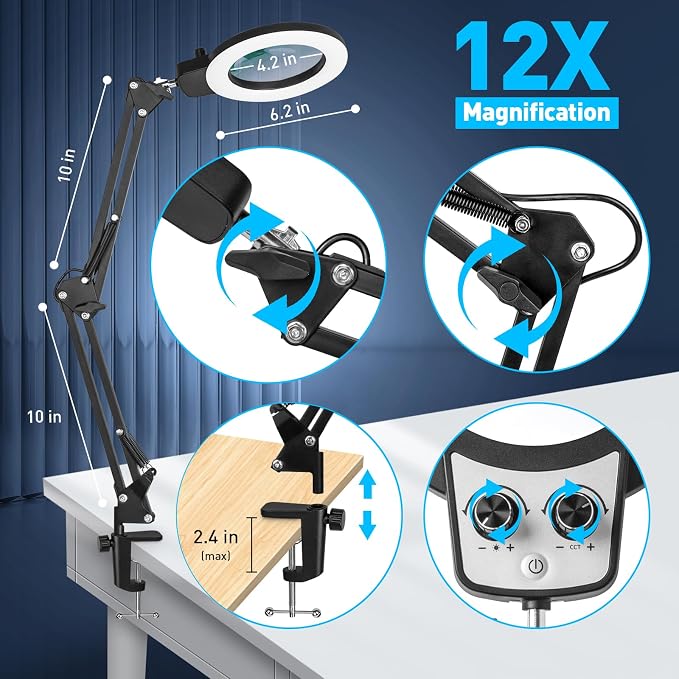 KIRKAS 12X Magnifying Glass - Image 6
