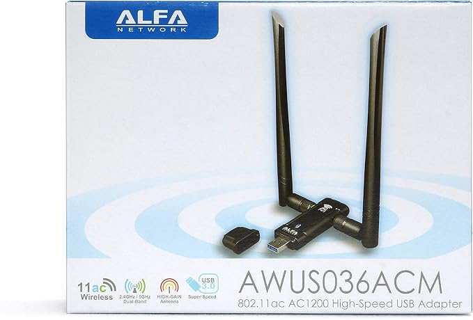 ALFA Network AWUS036ACM Long-Range Wide-Coverage Dual-Band AC1200 USB Wireless - Image 3