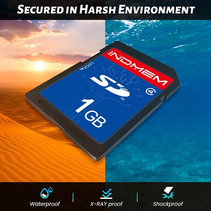 INDMEM SD Card 1GB, 6 Packs Class 4 1GB Flash Memory Card MLC Standard Secure - Image 5