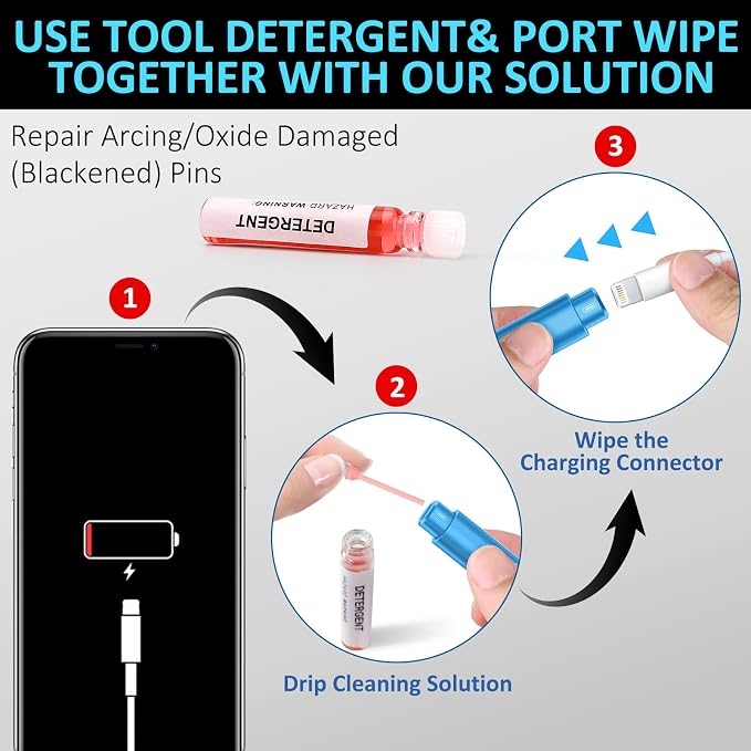 iPhone Cleaning Kit iPhone Cleaner, Phone Charging Port Cleaning, Cell Phone - Image 5