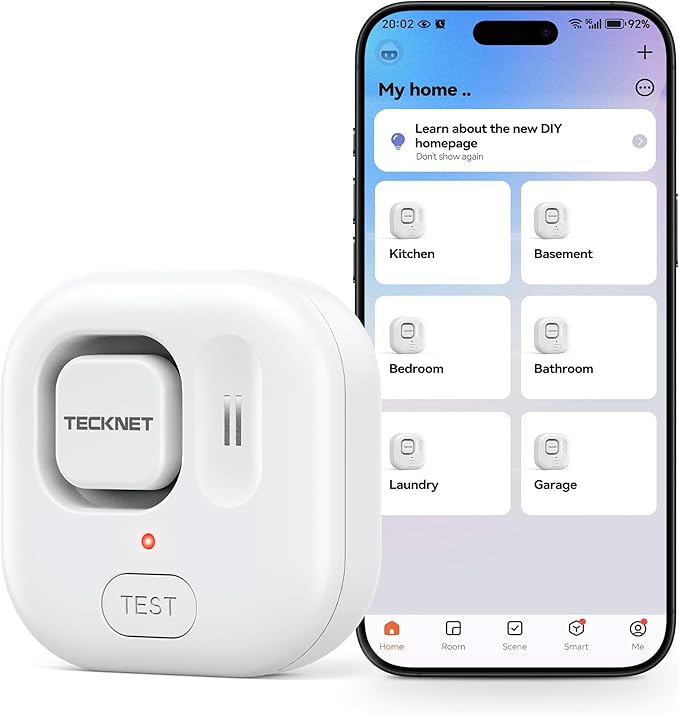 TECKNET WiFi Water Leak Detectors, Leak & Drip Alert by Tecknet