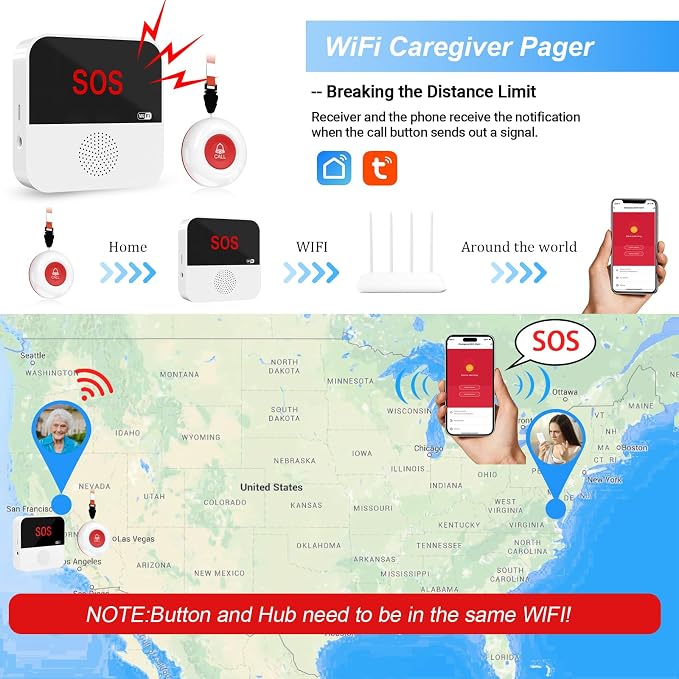 WiFi Rechargeable Smart Caregiver Pager System - Image 5