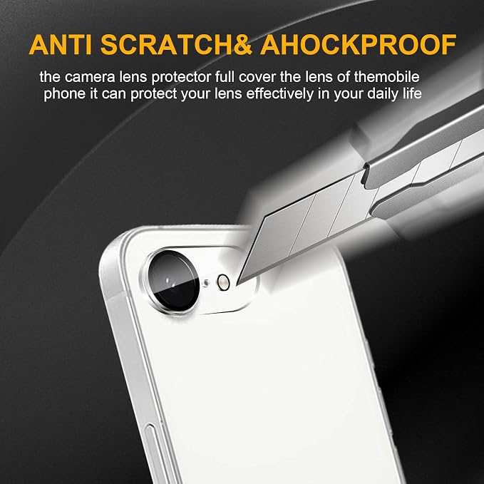 3 Pack Camera Lens Protector for iPhone 17e, Tempered Glass, Anti-Fingerprint - Image 4