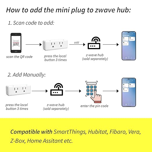 Minoston 800 Series Zwave Dual Outlet Plug, On/Off Z-Wave Repeater Switch - Image 5