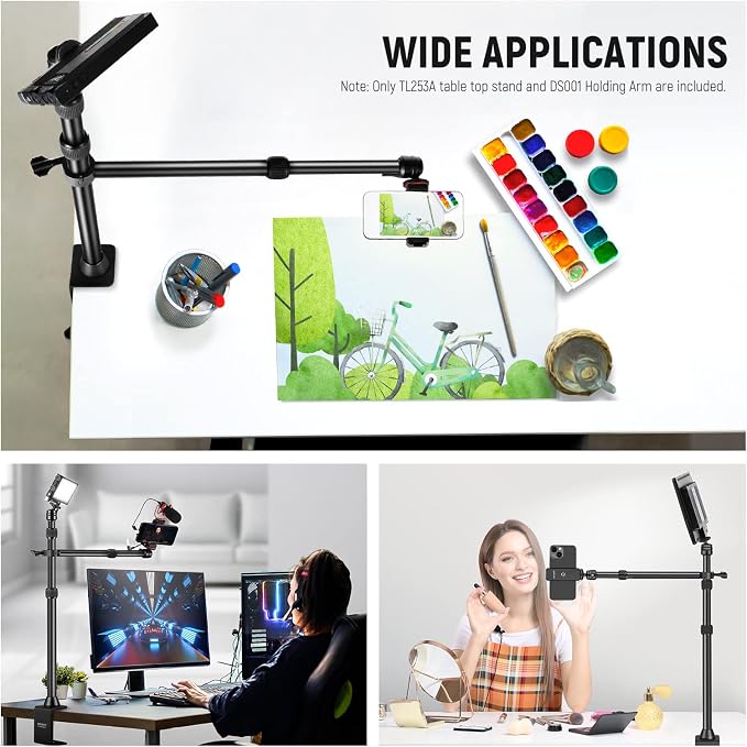NEEWER TL253A+DS001 Table Camera Tripod - Image 4