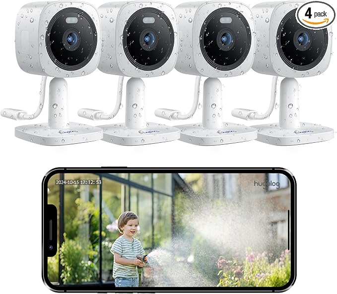 Hugolog 3K 5MP Outdoor Indoor Security Cameras by Hugolog