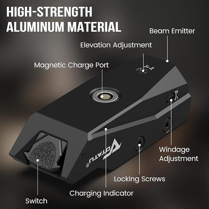 Votatu P4L-B Blue Laser Sight for Picatinny, Tactical Rifle Laser Beam - Image 2