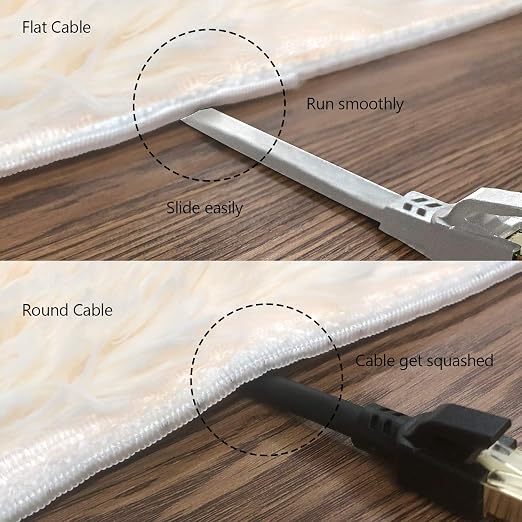 Jadaol Cat 8 Ethernet Cable 125 ft, 40Gbps 2000MHz Flat S/FTP LAN Patch Cable - Image 5