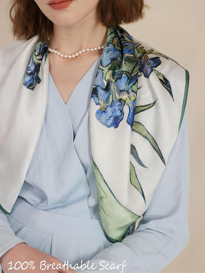 Silky Scarf for Women Lightweight Satin Bandanas Neck Hair Wrap For Sleeping - Image 2