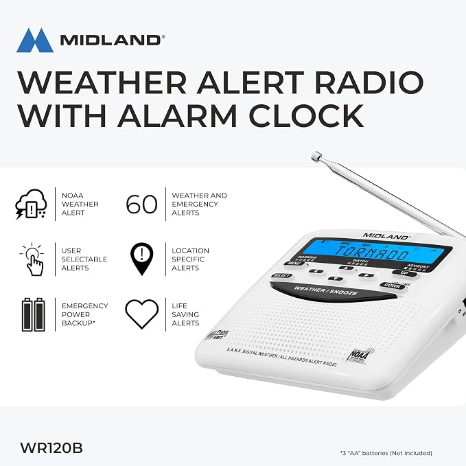 Midland - WR120B - NOAA Emergency Weather Alert Radio - Localized Programming - Image 5