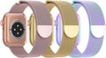 3 Pack Mesh Metal Band Compatible by Steezrd