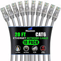 Maximm Cat 6 Ethernet Cable 20 ft by MaximmCable