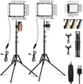 EMART LED Video Light Kit with Phone Holder & Barndoor, 2800-7000K Dimmable by EMART