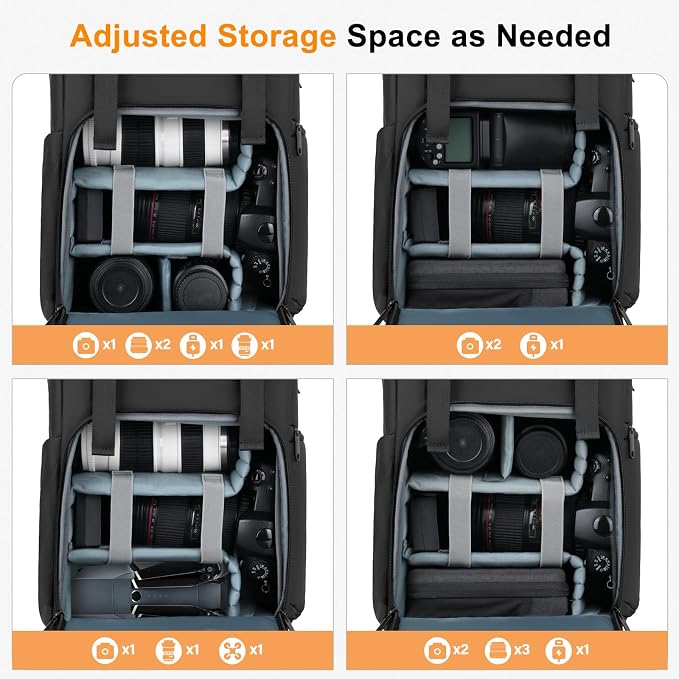 MOSISO Camera Backpack, DSLR/SLR/Mirrorless Camera Bag - Image 2