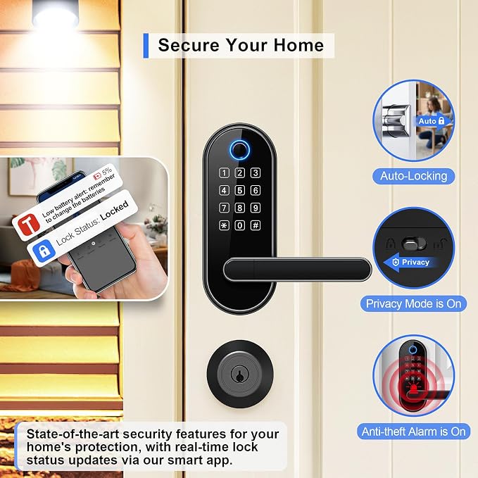 Bluetooth Fingerprint Smart Lock - Image 4
