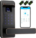 Smart Door Lock, Heavy Duty 5 in 1 Keyless Entry Door Lock, Full App Control by HARFO