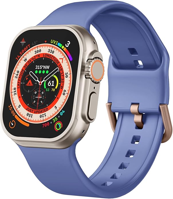 Sport Band Compatible with Apple Watch Bands 49mm 46mm 45mm 44mm 42mm 41mm 40mm by Recoppa