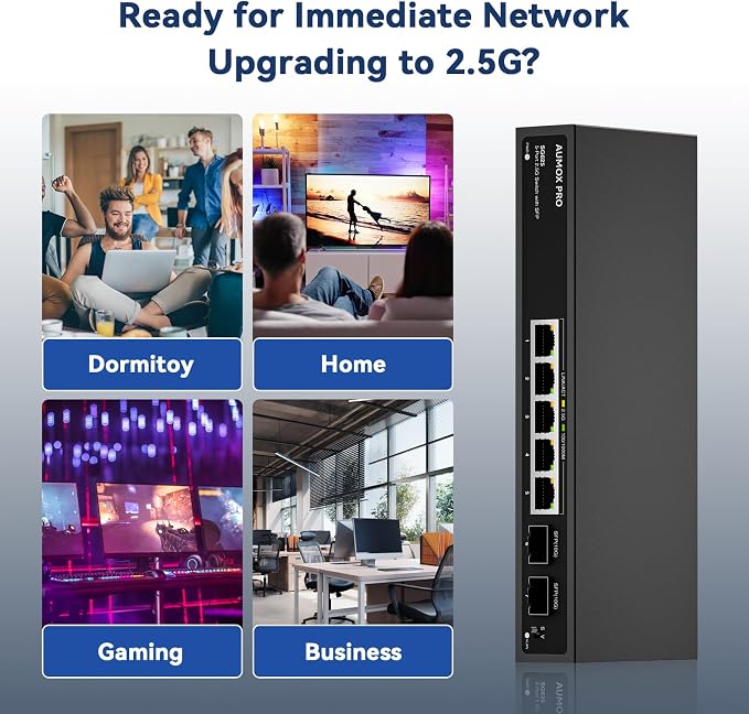 7 Port 2.5Gb Unmanaged Ethernet Switch - Image 8