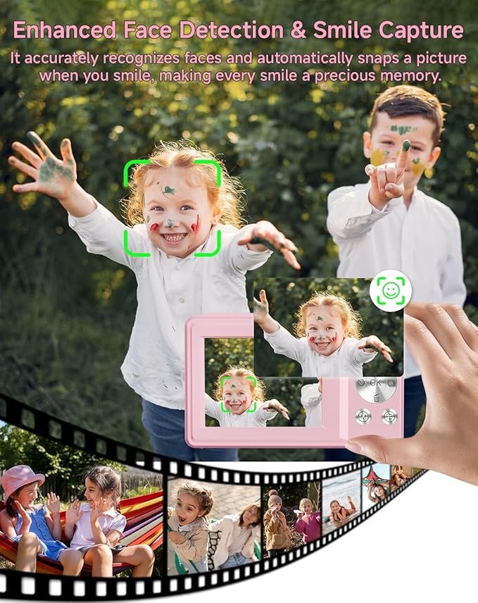 Digital Camera for Kids, FHD 1080P 44MP Point and Shoot Digital Camera - Image 5