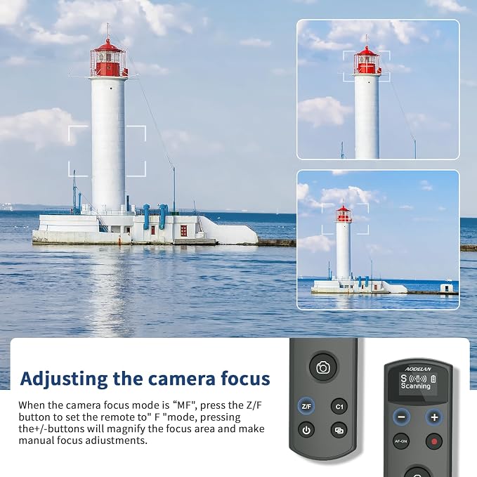 for Sony Camera Rechargeable Shutter Release, AODELAN Wireless Remote Control - Image 5