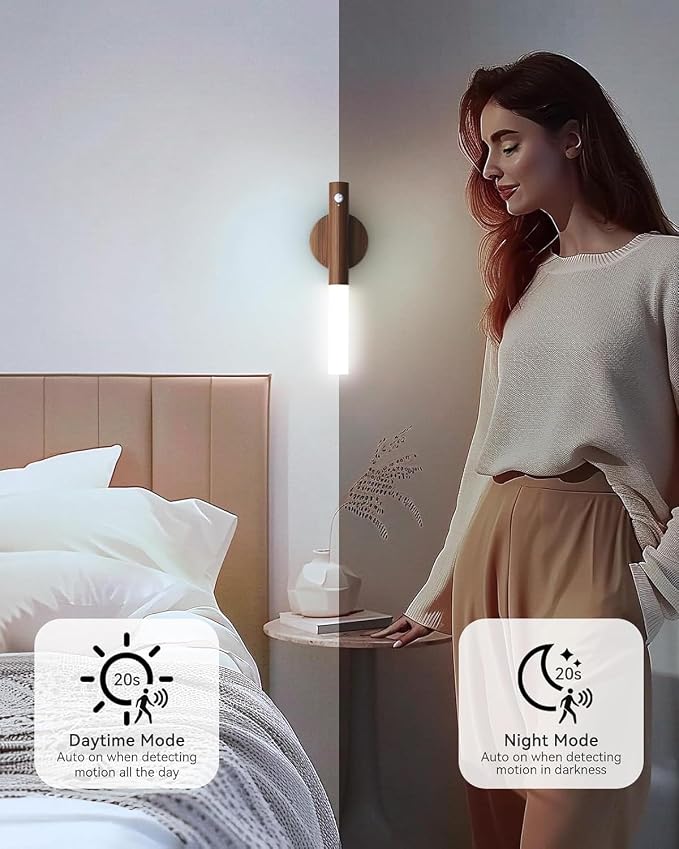 iThird Battery-Operated Wall Sconce Wall Lights: 2200mAh Rechargeable Motion - Image 8